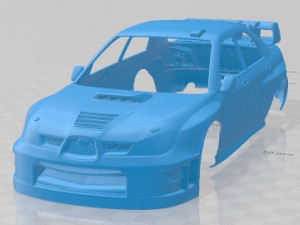 Subaru Impreza STi WRC 2006 Printable Body Car 3D-Druckmodell