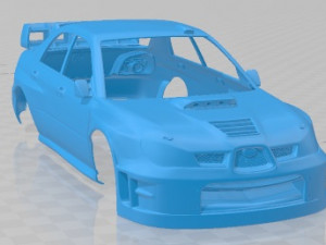 Subaru Impreza STi WRC 2006 Printable Body Car Model do druku 3D