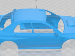 Subaru Impreza STi WRC 2006 Printable Body Car Model do druku 3D
