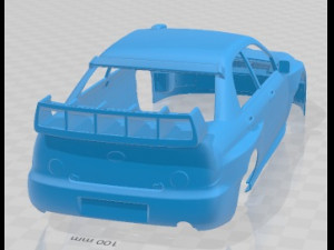 Subaru Impreza STi WRC 2006 Printable Body Car Model do druku 3D