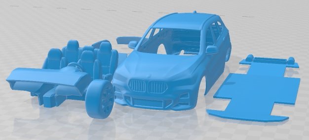 X1 M Sport 2020 Printable Car 3D प्रिंट मॉडल .c4d .max .obj .3ds .fbx .stl .blend 