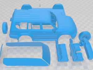 Toyota Land Cruiser Prado J90 1999 Printable Car 3D-printmodel