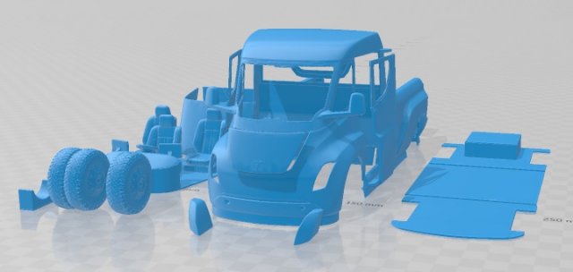 Tesla Pickup 2020 Printable Truck Modèles 3D en vedette .c4d .max .obj .3ds .fbx .stl .blend 