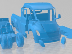 Tesla Pickup 2020 Printable Truck Modèles 3D en vedette