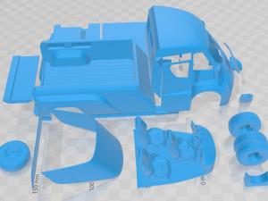 Tesla Pickup 2020 Printable Truck Modèles 3D en vedette