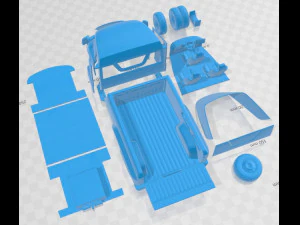 Tesla Pickup 2020 Printable Truck 3D Print Model