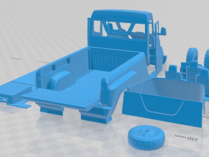 Tesla Pickup 2020 Printable Truck Modèles 3D en vedette