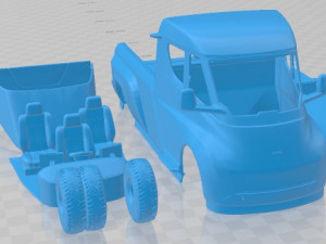 Tesla Pickup 2020 Printable Truck Modelo de Impressão 3D