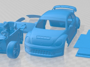 Volkwagen Beetle GRC Race Printable Car Modelo de impresión 3D
