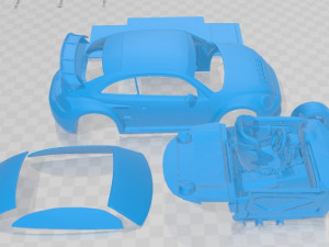 Volkwagen Beetle GRC Race Printable Car 3D Print Model