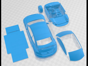 Volkwagen Beetle GRC Race Printable Car 3D Print Model