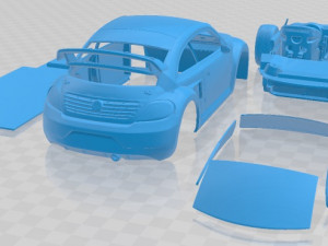 Volkwagen Beetle GRC Race Printable Car 3D Print Model