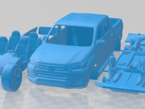 Toyota Hilux Double Cab 2021 Printable Car 3D Print Model