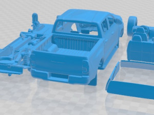 Toyota Hilux Double Cab 2021 Printable Car 3D Print Model