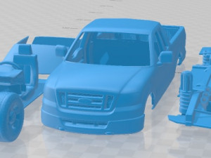F 150 Regular Cab 2006 Printable Car 3D Print Model