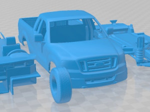 F 150 Regular Cab 2006 Printable Car Model Cetak 3D