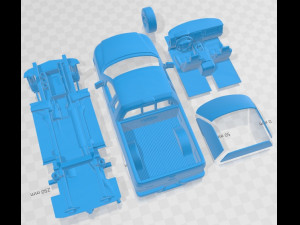 F 150 Regular Cab 2006 Printable Car Model Cetak 3D