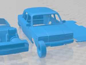 VAZ Lada 2107 2006 Printable Car 3D Print Model