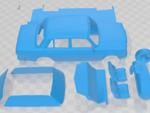 VAZ Lada 2107 2006 Printable Car 3D Print Model