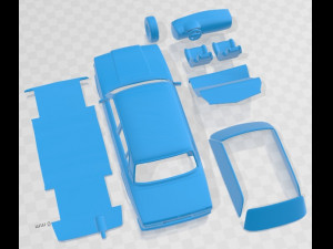 VAZ Lada 2107 2006 Printable Car 3D प्रिंट मॉडल