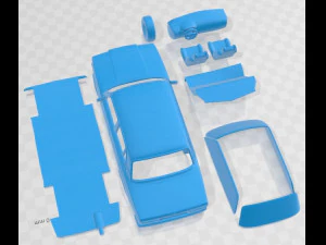 VAZ Lada 2107 2006 Printable Car 3D Print Model