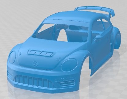 Volkwagen Beetle GRC Race Printable Body Car 3D Print Model .c4d .max .obj .3ds .fbx .stl .blend 