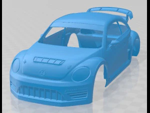 Volkswagen Beetle GRC Race Carrosserie imprimable Modèles 3D en vedette