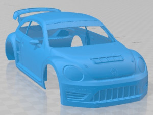 Volkwagen Beetle GRC Race Printable Body Car 3D Print Model