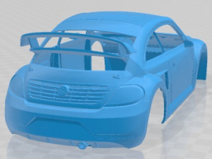 Volkwagen Beetle GRC Race Printable Body Car 3D Print Model