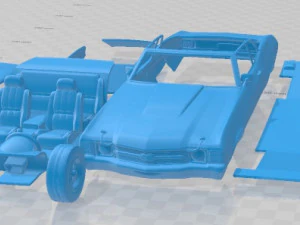 Chevrolet Chevelle SS 454 LS5 convers&iacute;vel 1971 Carro para impress&atilde;o Modelo de Impressão 3D