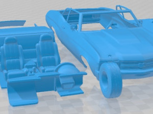 Chevrolet Chevelle SS 454 LS5 convertible 1971 Printable Car 3D Print Model
