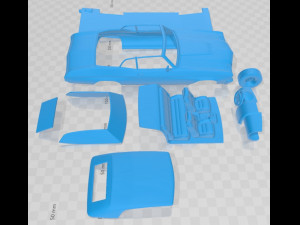Chevrolet Chevelle SS 454 LS5 convertible 1971 Printable Car 3D Print Model