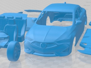 Acura ILX 2019 Printable Car 3D Print Model