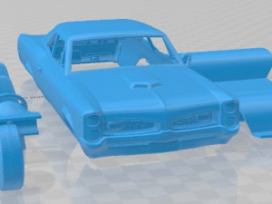 Pontiac GTO 1967 Printable Car 3D-Druckmodell