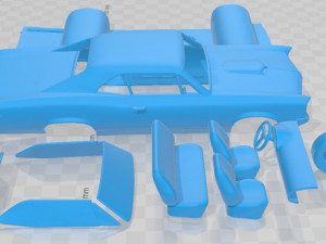 Pontiac GTO 1967 Printable Car 3D-Druckmodell