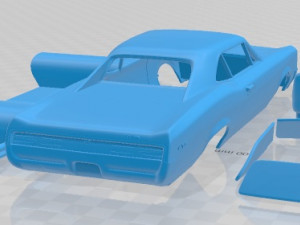 Pontiac GTO 1967 Printable Car 3D-Druckmodell