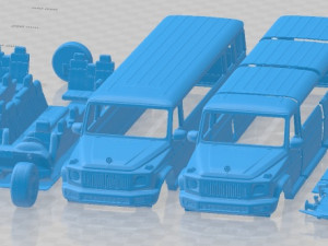 Mercedes Maybach G600 Limousine W464 2019 Printable Car Modelo de impresión 3D