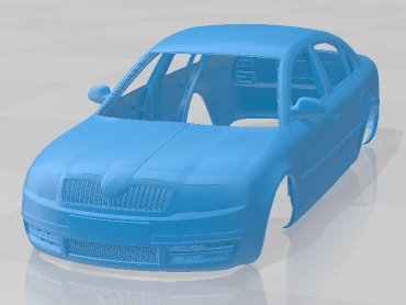 Skoda Superb 2006 Printable Body Car 3D 打印模型 .c4d .max .obj .3ds .fbx .stl .blend 