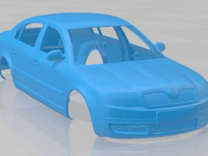 Skoda Superb 2006 Printable Body Car 3D 打印模型