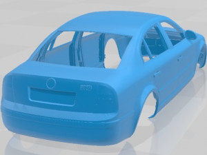 Skoda Superb 2006 Printable Body Car 3D 打印模型
