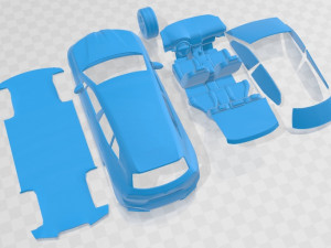 IX Printable Car 3D Print Model