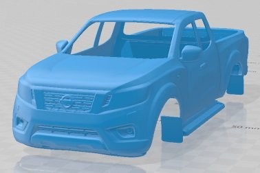 Nissan Navara 2020 Printable Car Model Cetak 3D .c4d .max .obj .3ds .fbx .stl .blend 