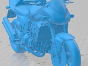 Kawasaki Z 1000 2006 Printable Motorbike 3D Print Model