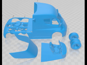 Tesla Semi 3axis LR 2018 Printable Truck 3D प्रिंट मॉडल