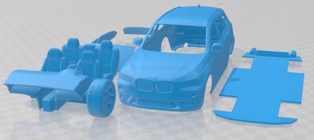 X1 2016 Printable Car 3D 프린트 모델 .c4d .max .obj .3ds .fbx .stl .blend 