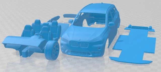X1 2016 Printable Car 3D Print Model .c4d .max .obj .3ds .fbx .stl .blend 