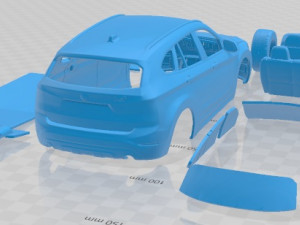 X1 2016 Printable Car 3D 프린트 모델