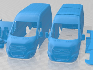 Transit L4H3 Trend 2021 Printable Van Modelo de impresión 3D