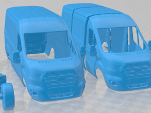Transit L4H3 Trend 2021 Printable Van 3Dプリントモデル