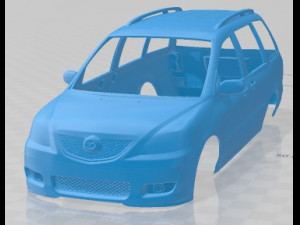 Mazda MPV LW 2002 Printable Body Car 3D 프린트 모델
